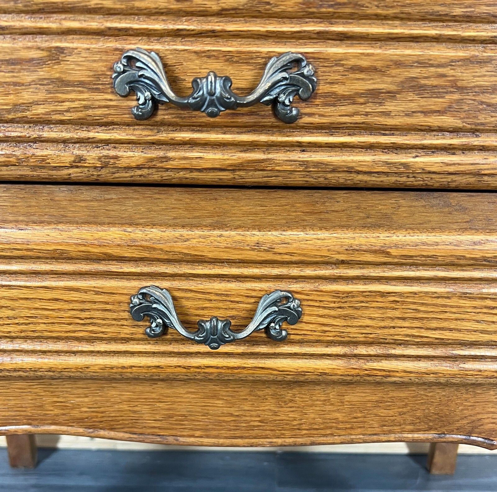 Vintage French Oak Chest Of Drawers Tallboy Louis XV Style Cabinet  – Lot 3773 photo 299.0
