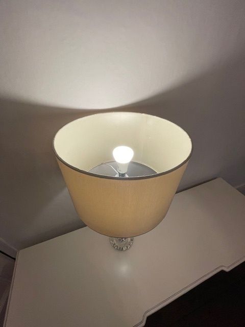 Crystal Glass Art Deco Style Lamp photo 55.0