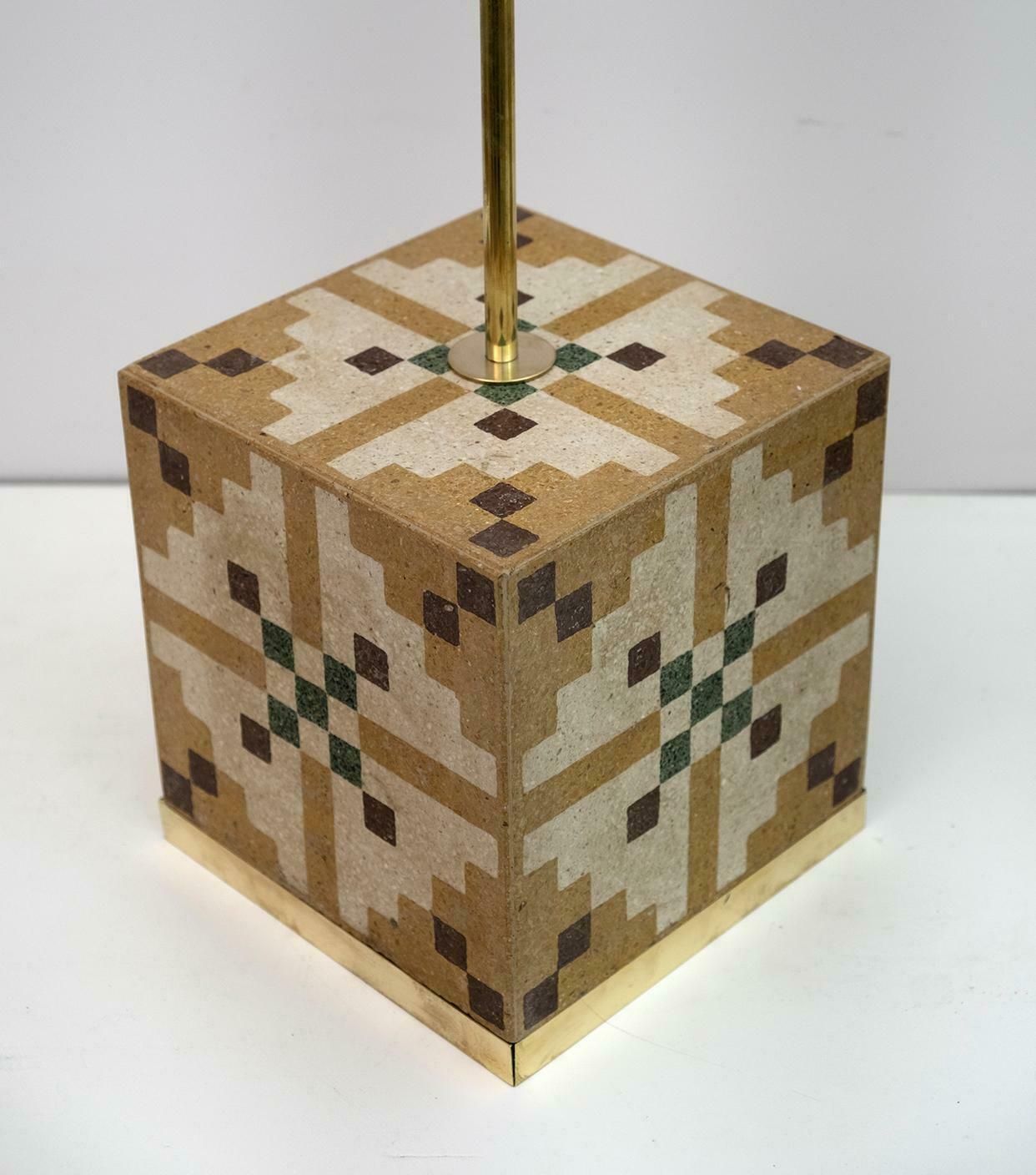 photo furniture Pair Of Liberty Era Italian Cementite Table Lamps