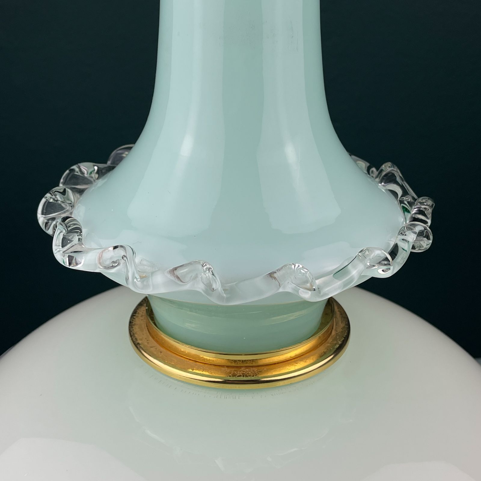 photo vintage Vintage Murano Glass Pendant Lamp By Venini, Italy 1970s