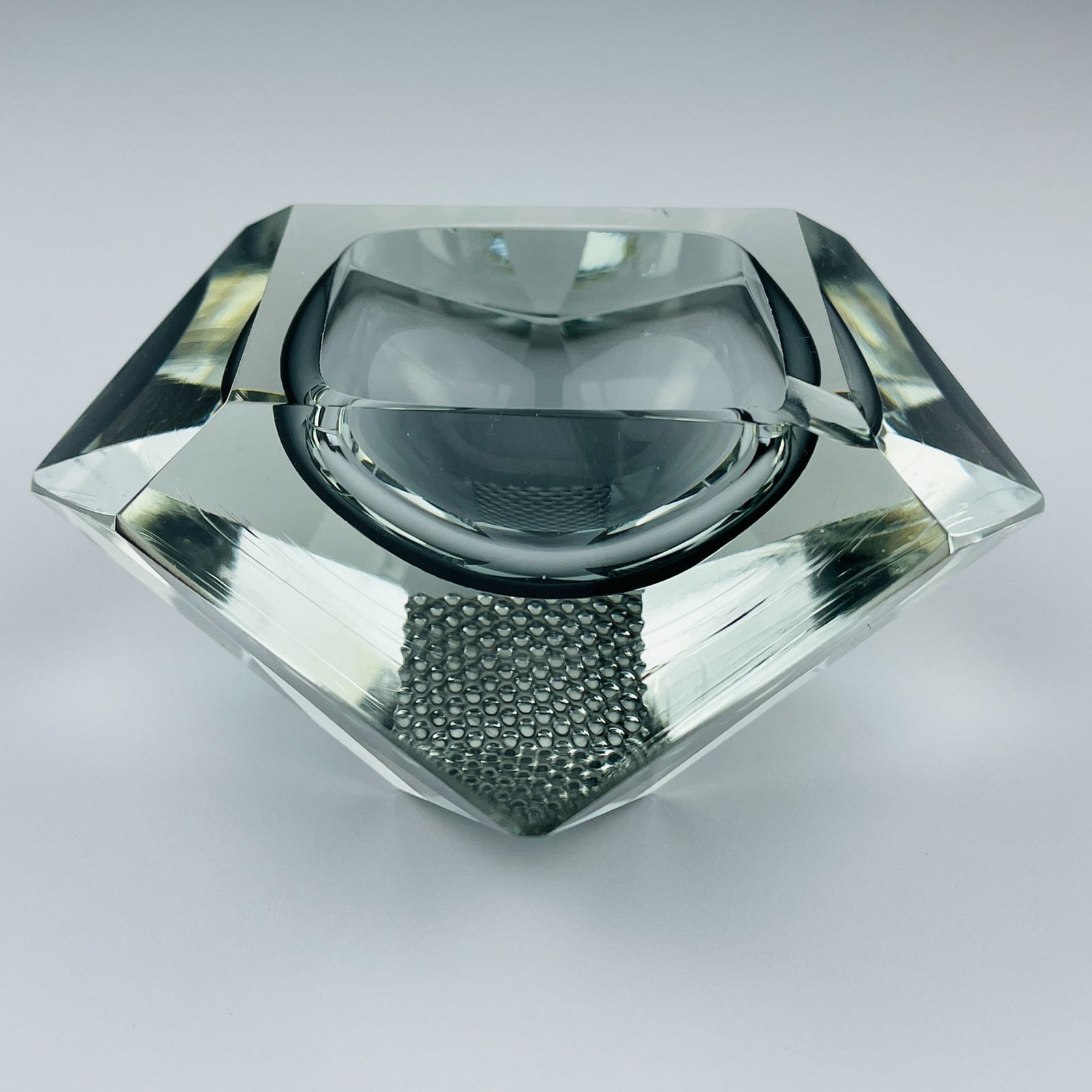 Original Murano Glass Sommerso Ashtray, Italy, 1970s photo vintage