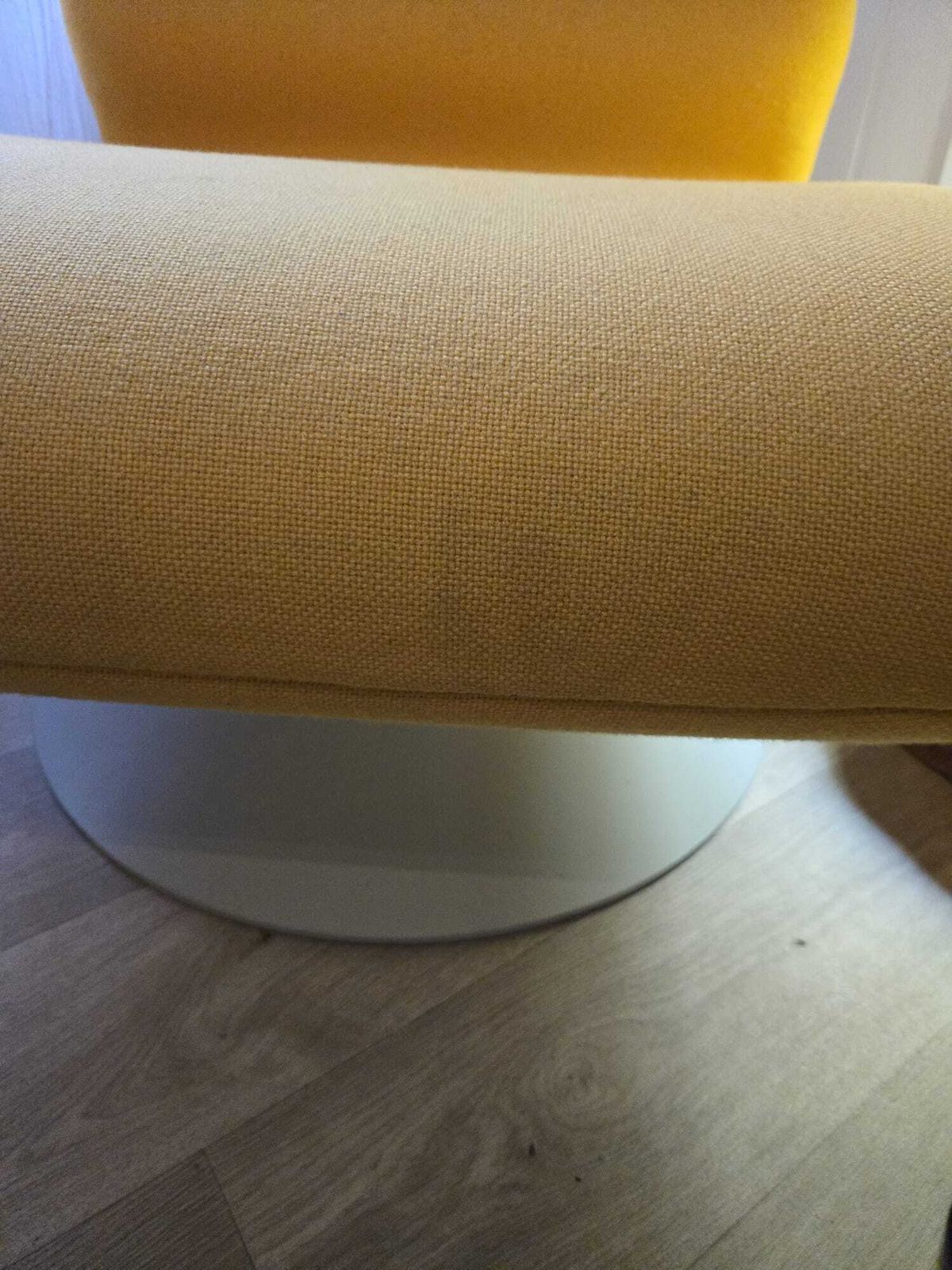 Morten Voss For Fritz Hansen Attitude Chair, Yellow, Swivel Lounge Chair photo vinterior