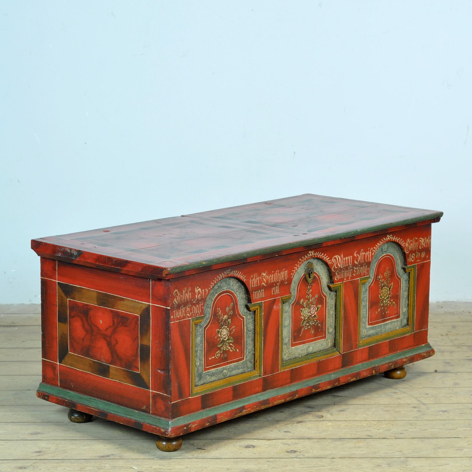 Folk Art Bridal Chest, Anno 1829 photo 995.0