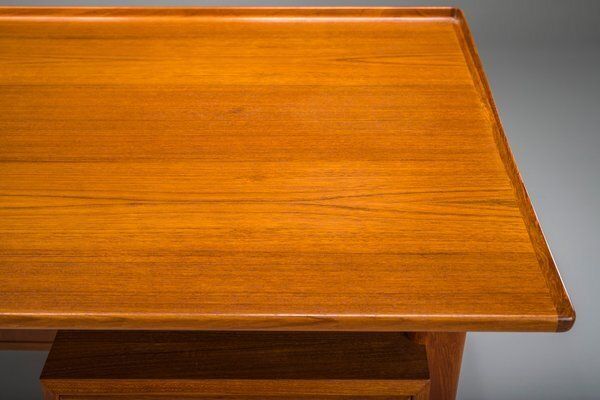 Danish Teak Desk By Peter Lovig Nielsen For Hedensted Mobelfabrik, 1974 photo vinterior