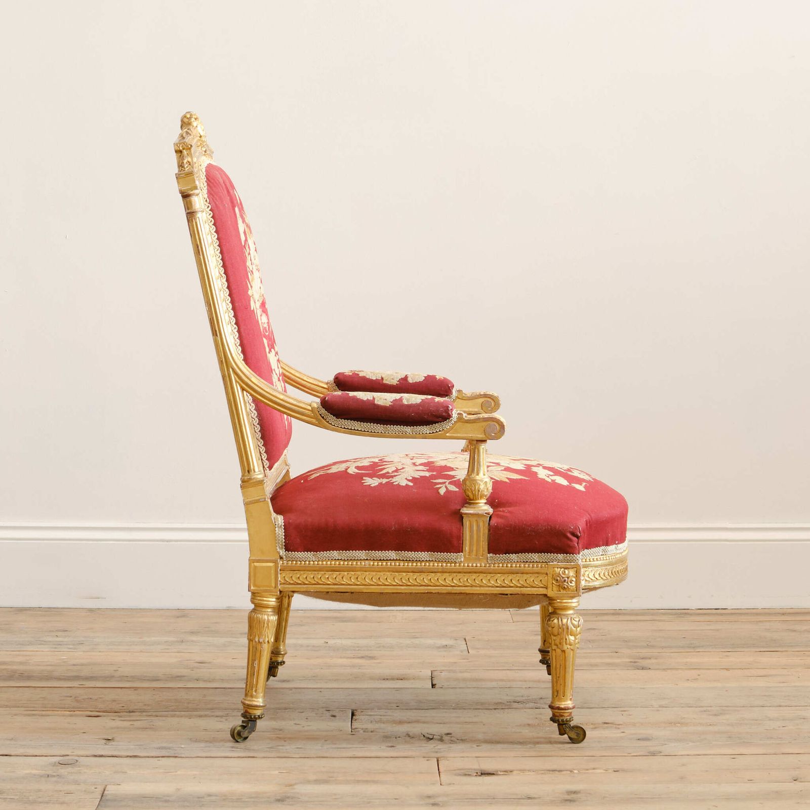 19th Century Carved Giltwood Armchair Att' Holland & Sons photo furniture