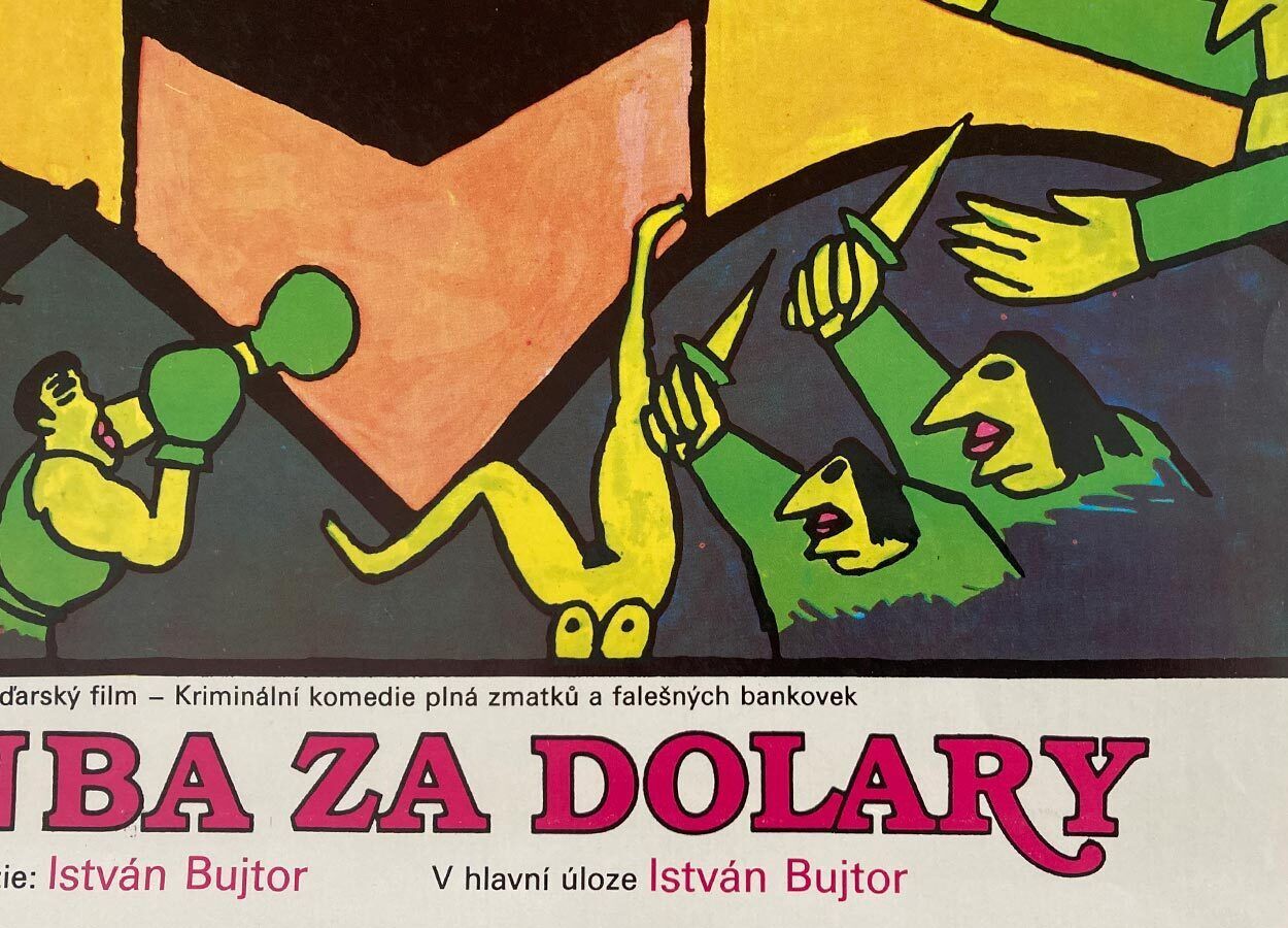 Original Film Poster, The Enchanted Dollars, Vratislav Hlavatý, 1986 photo vinterior