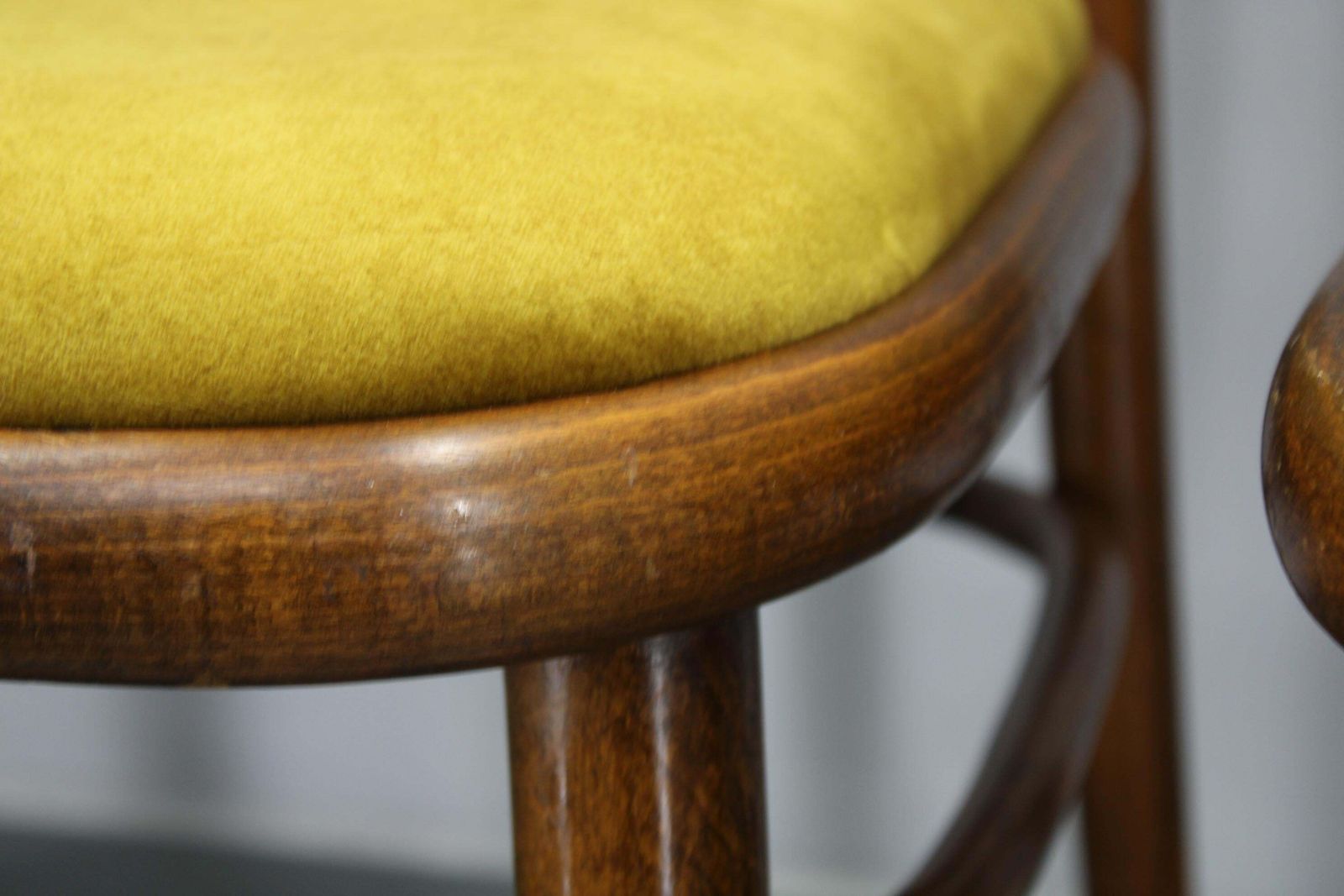 photo furniture 1970s Set Of Four Restored Beech Bentwood Dining Chairs By Ton, Czechoslovakia