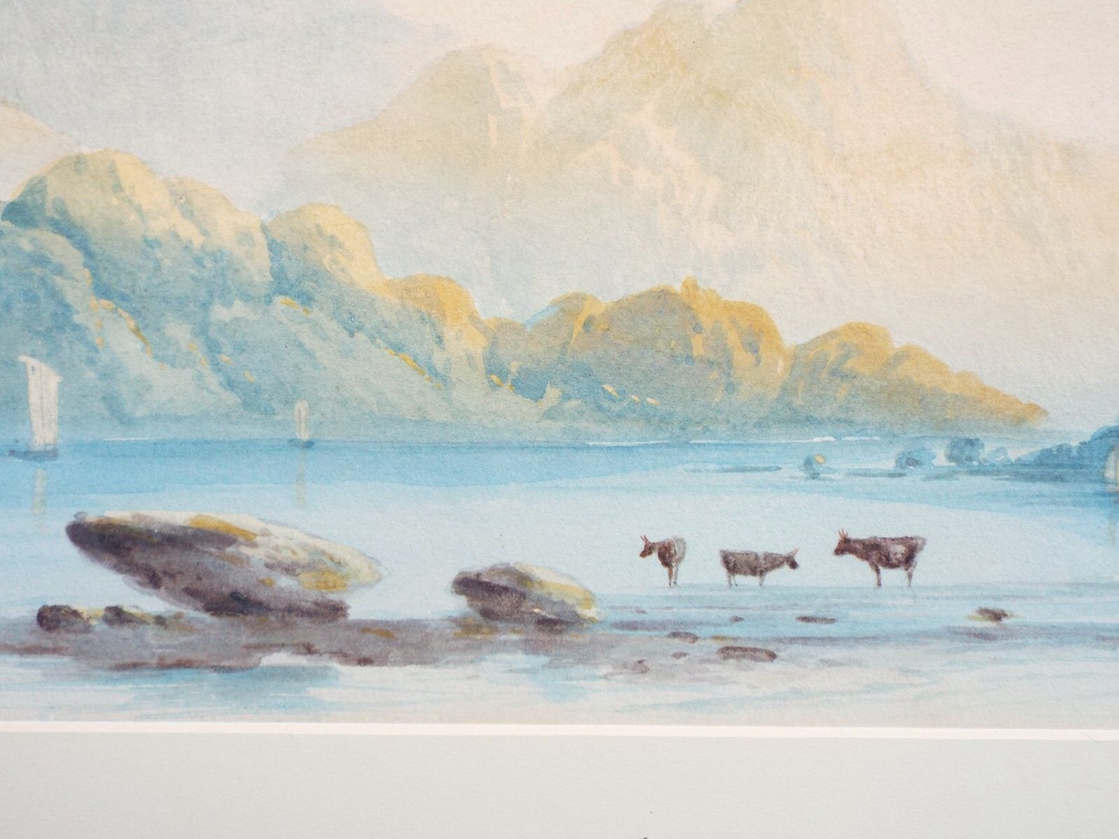 Victorian Watercolour, Framed Original Painting The Lake District By Edwin Earp photo buy