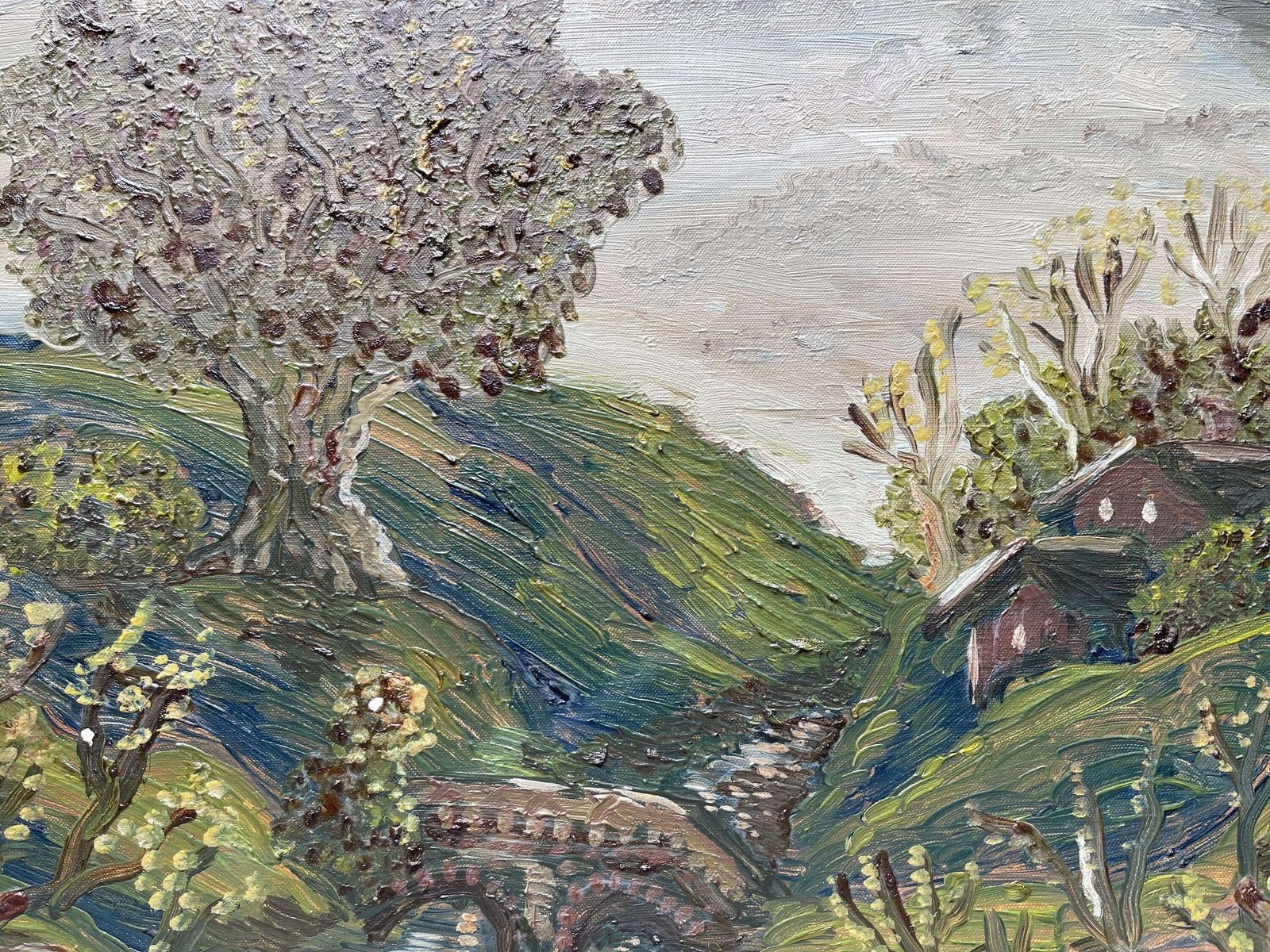 Original Naive Oil Painting Landscape photo 50.0