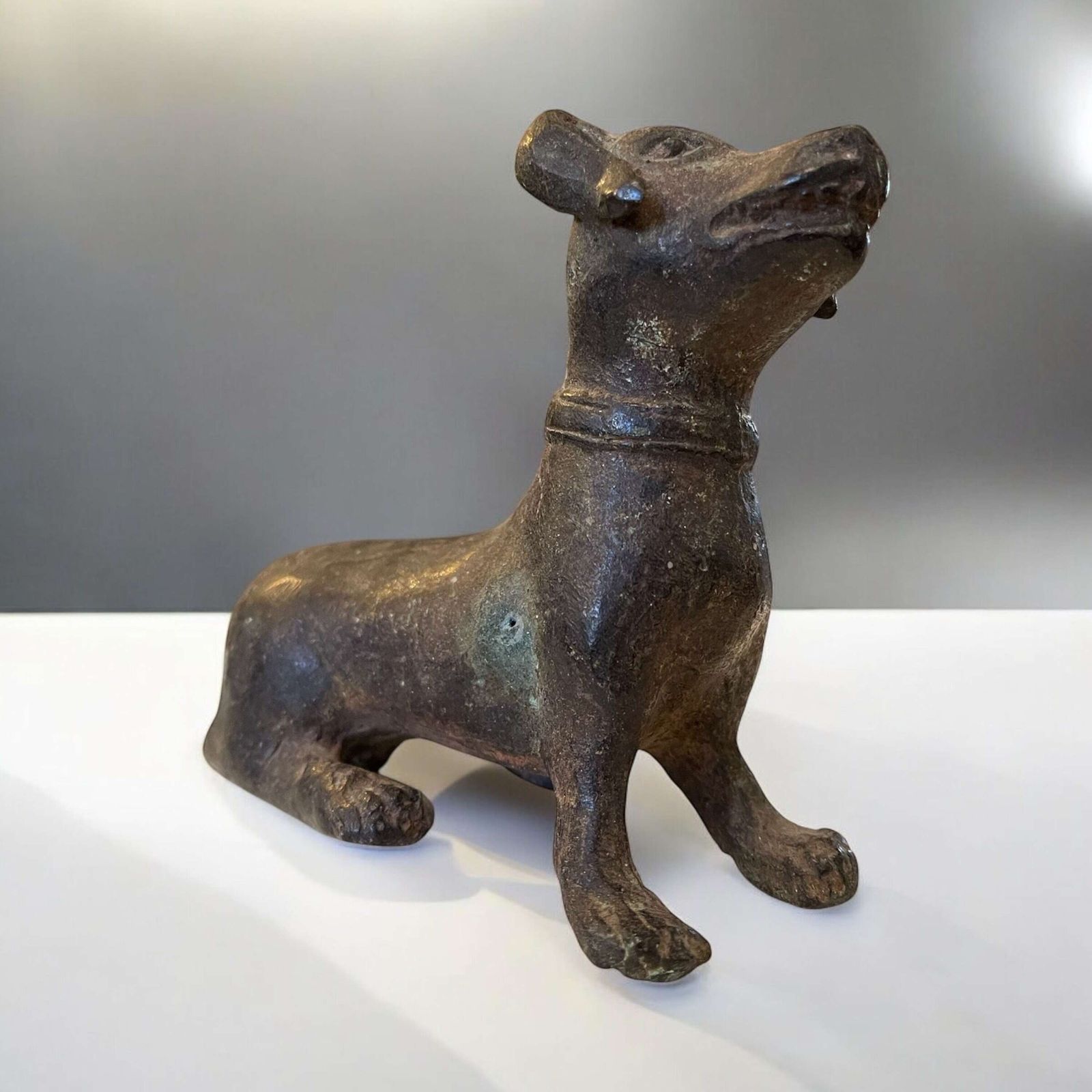 Antique Chinese Bronze Han Dynasty Style Dog photo buy