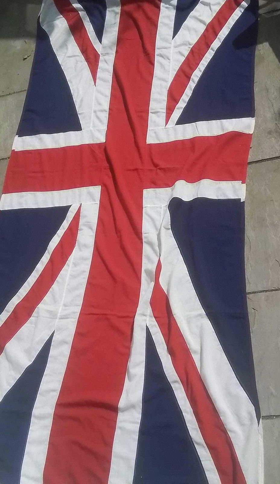 Xl Union Jack Flag, Very Large Union Jack Flag Original Vintage Xl Flag