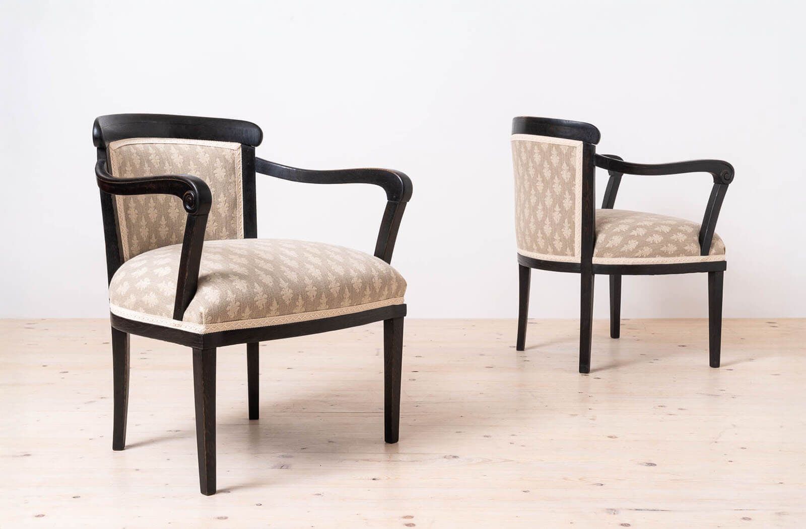 Set Of 2 Biedermeier Armchairs In Rustic, Countryside Style, Austria, Circa 1850