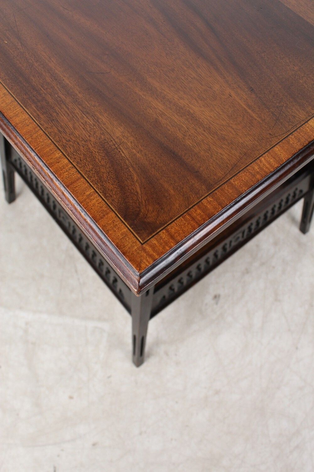 Edwardian Mahogany Inlaid Side Table By Trevor Page & Co photo 395.0