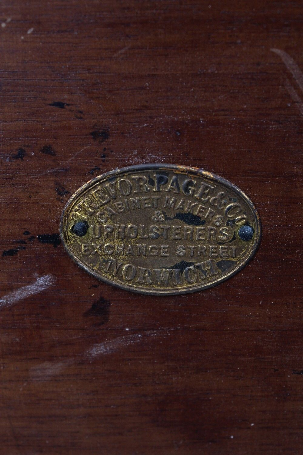 photo vinterior Edwardian Mahogany Inlaid Side Table By Trevor Page & Co