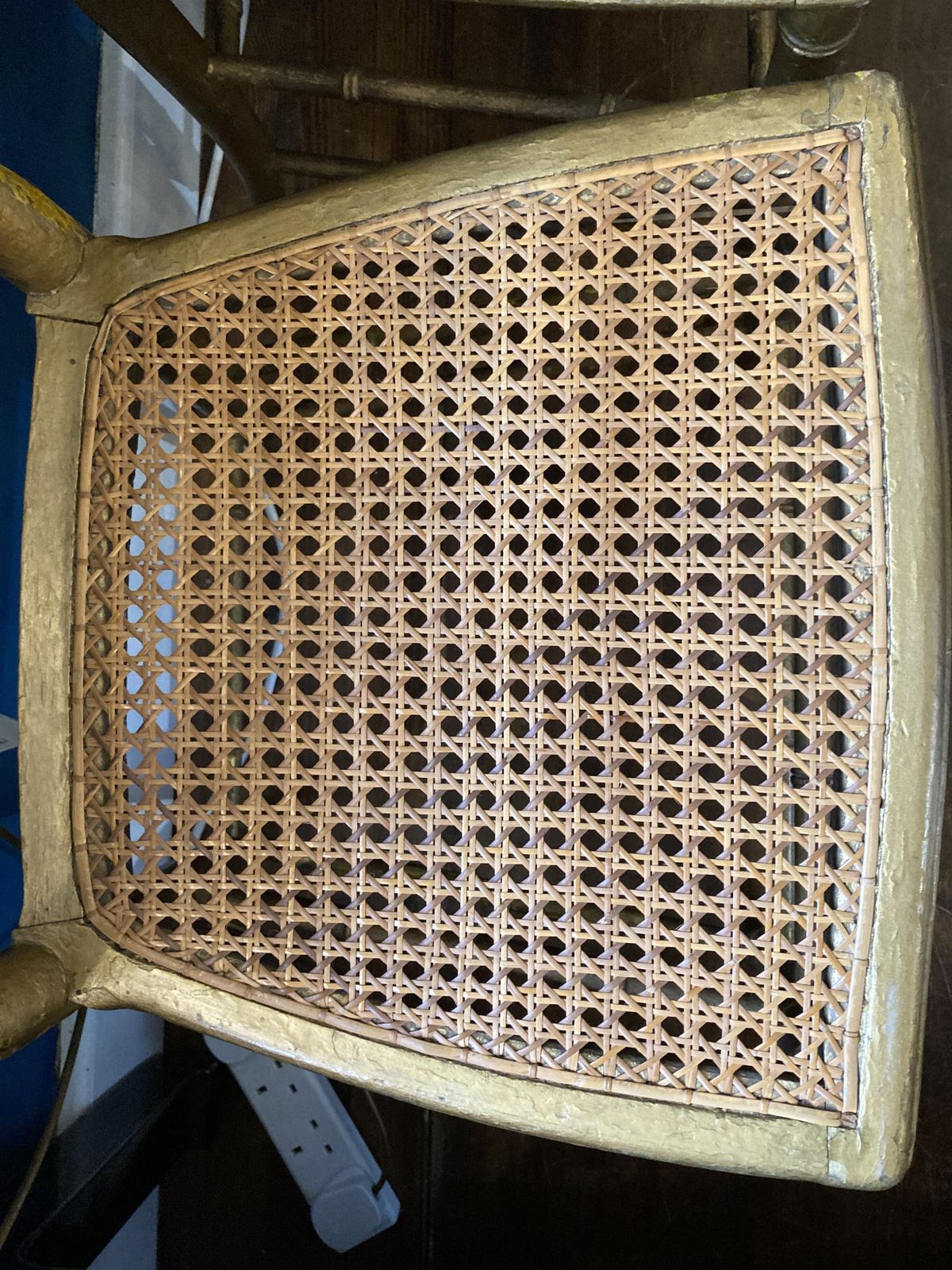 Set Of 4 Faux Bamboo Gilt Concert Chairs photo buy
