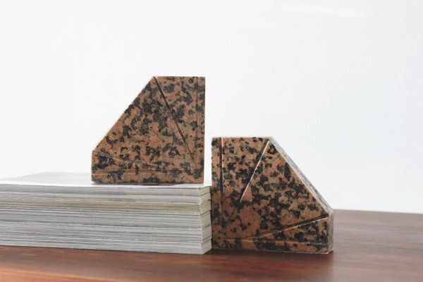 Art Deco Granite Bookends, Set Of 2 photo furniture