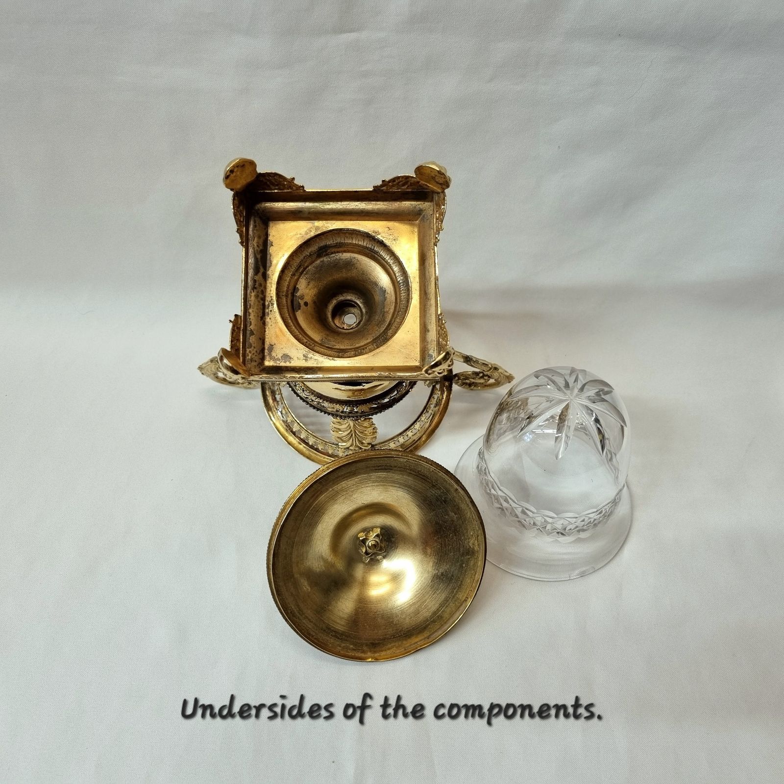 An Eye Catching And Imposing Antique Silver Gilt Confiturier Or Drageoir By Louis Dupre, A Master Silversmith Working In Paris Circa 1830 photo vintage