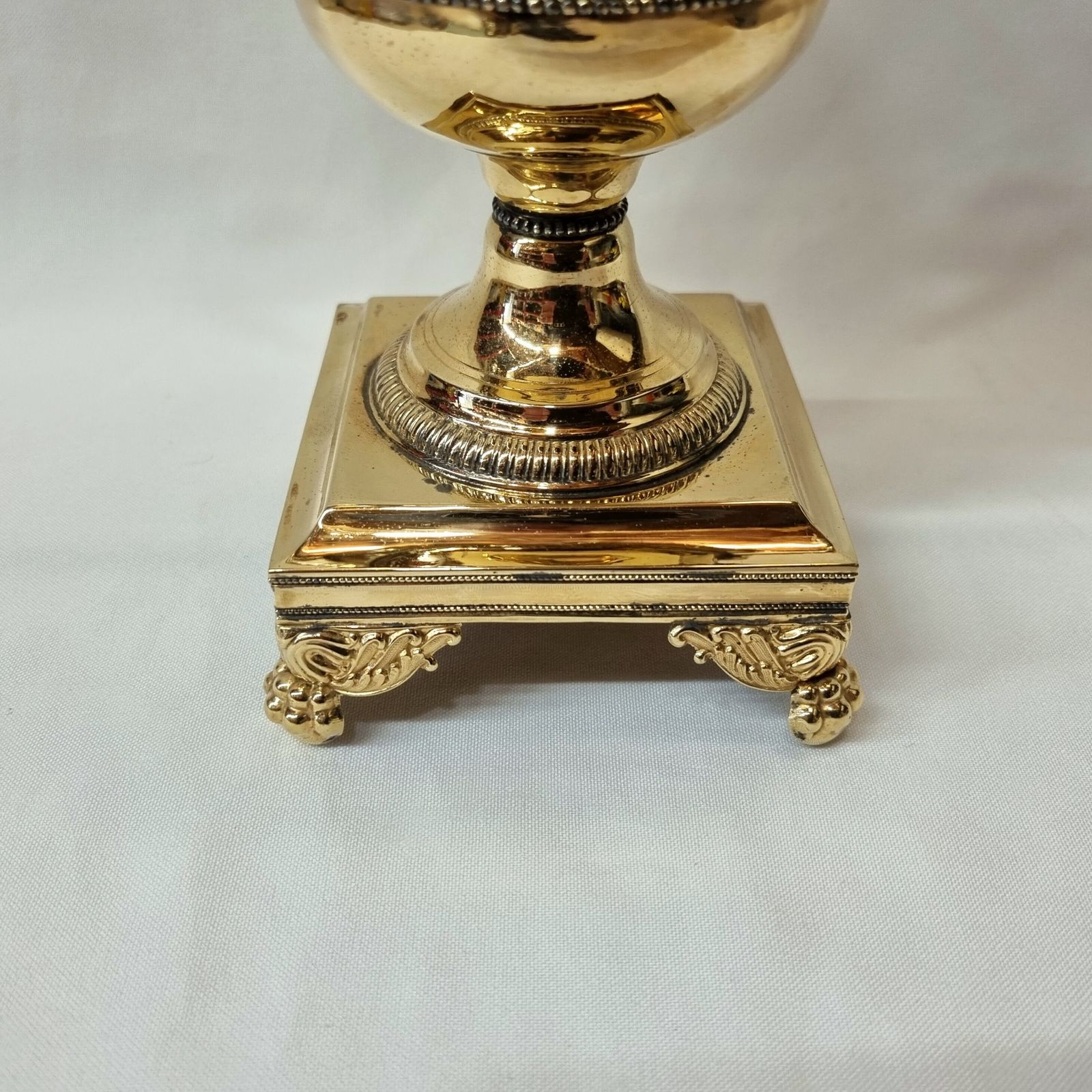 An Eye Catching And Imposing Antique Silver Gilt Confiturier Or Drageoir By Louis Dupre, A Master Silversmith Working In Paris Circa 1830 photo vinterior