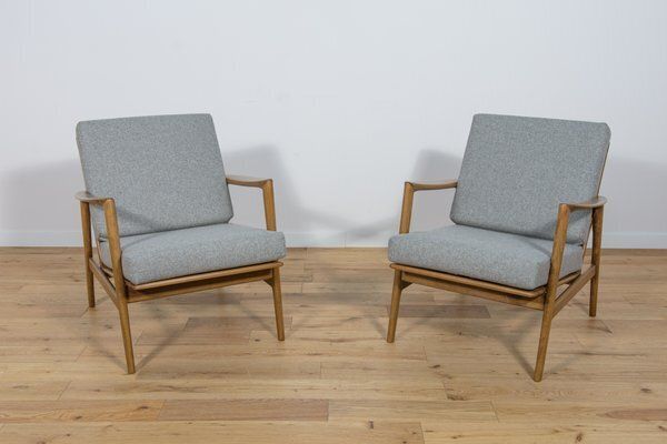 Set Of Model 300 139 Chairs From Swarzędz Factory, 1960s
