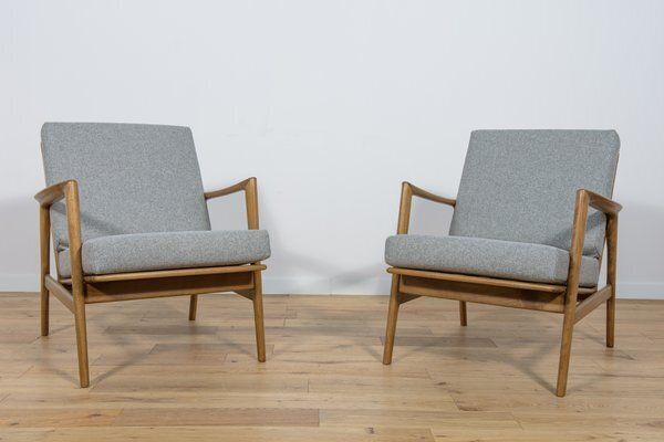 Set Of Model 300 139 Chairs From Swarzędz Factory, 1960s photo for sale