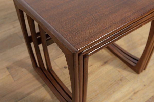 Furniture Mid Century Teak Nesting Tables By R. Benett For G Plan, United Knigdom, 1970s, Set Of 3 photo