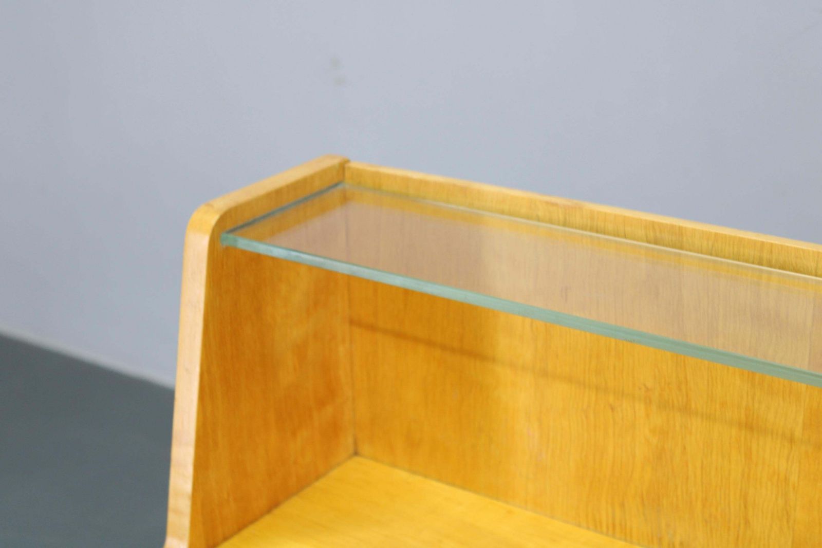 photo buy 1960s Chest Of Drawers With Glass Shelf, Czechoslovakia