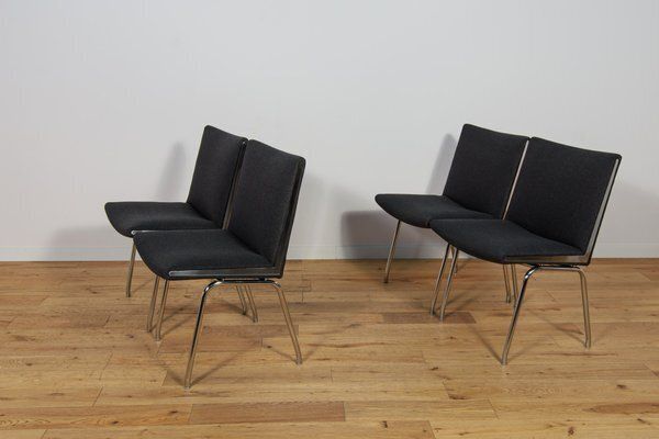 Model Ap 38 Airport Chairs By Hans J. Wegner For Ap Stolen, Denmark, 1950s, Set Of 4 photo Furniture