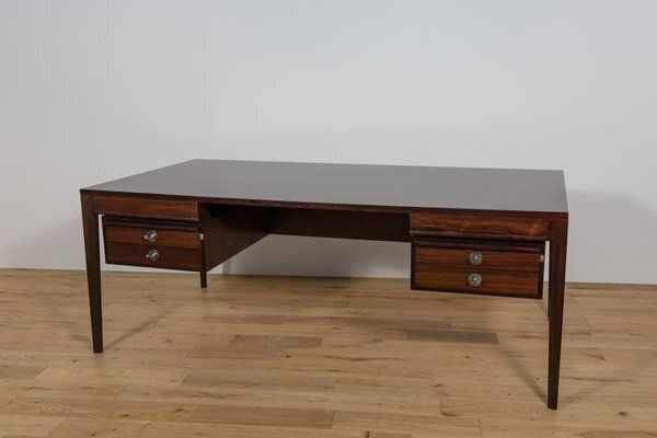 Mid Century Modern Rosewood Freestanding Desk By Finn Juhl For France And Son, 1960s