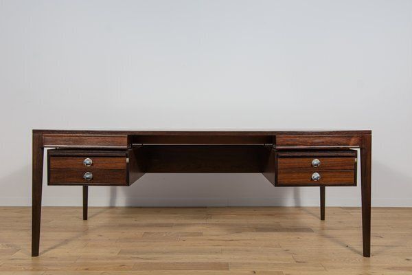 Mid Century Modern Rosewood Freestanding Desk By Finn Juhl For France And Son, 1960s photo furniture