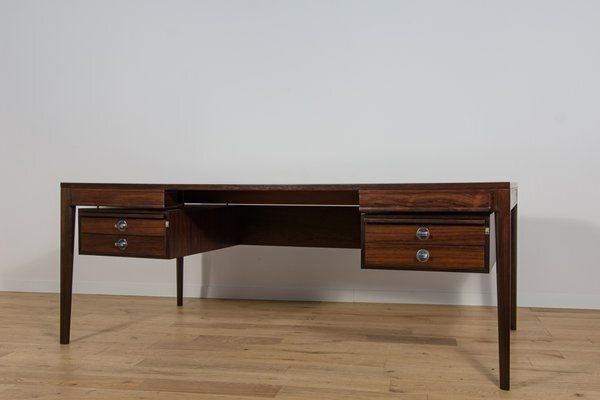 Mid Century Modern Rosewood Freestanding Desk By Finn Juhl For France And Son, 1960s photo Furniture