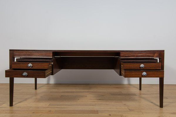 photo for sale Mid Century Modern Rosewood Freestanding Desk By Finn Juhl For France And Son, 1960s