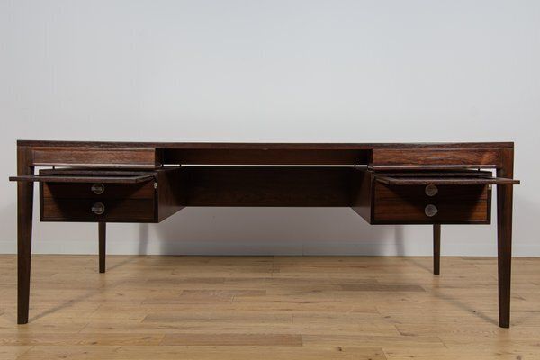 photo buy Mid Century Modern Rosewood Freestanding Desk By Finn Juhl For France And Son, 1960s