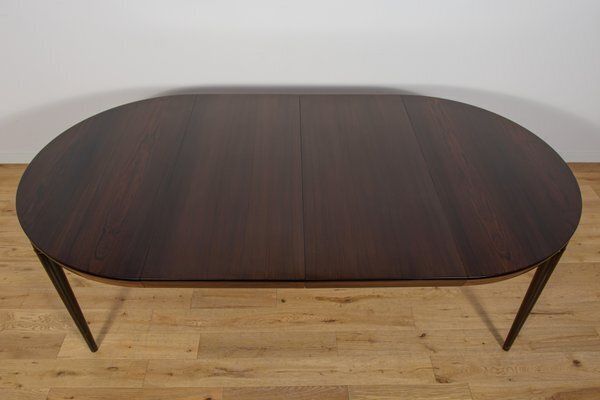 photo vintage Mid Century Round Rosewood Dining Table Model 71 By Severin Hansen For Haslev Møbelsnedkeri, 1960s