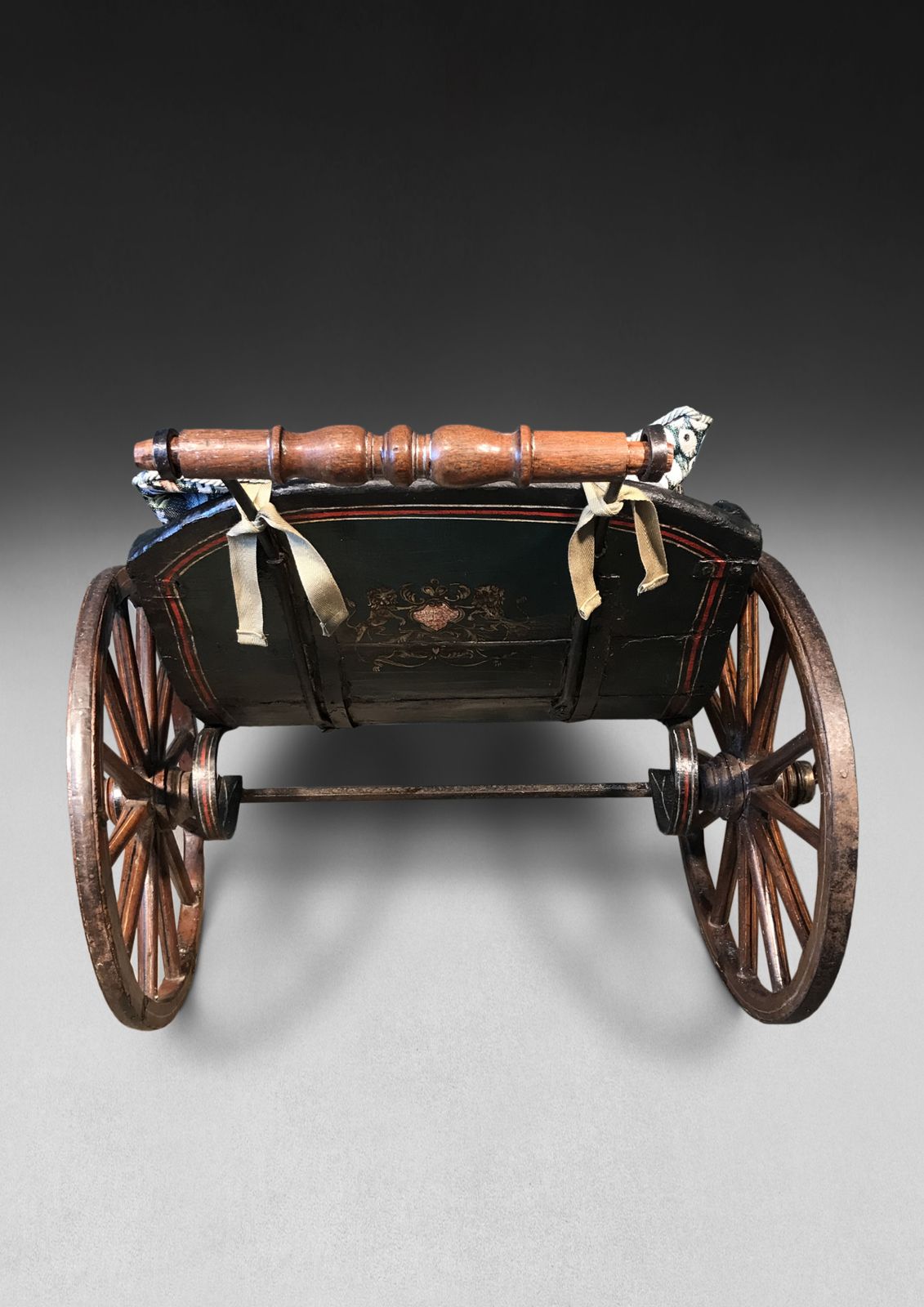 A Rare 3 Wheeled Childs Pushchair photo furniture