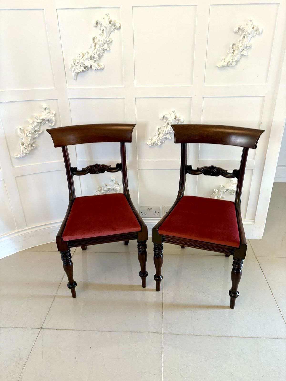 Set Of 8 Antique 19th Century Quality Mahogany Dining Chairs photo furniture