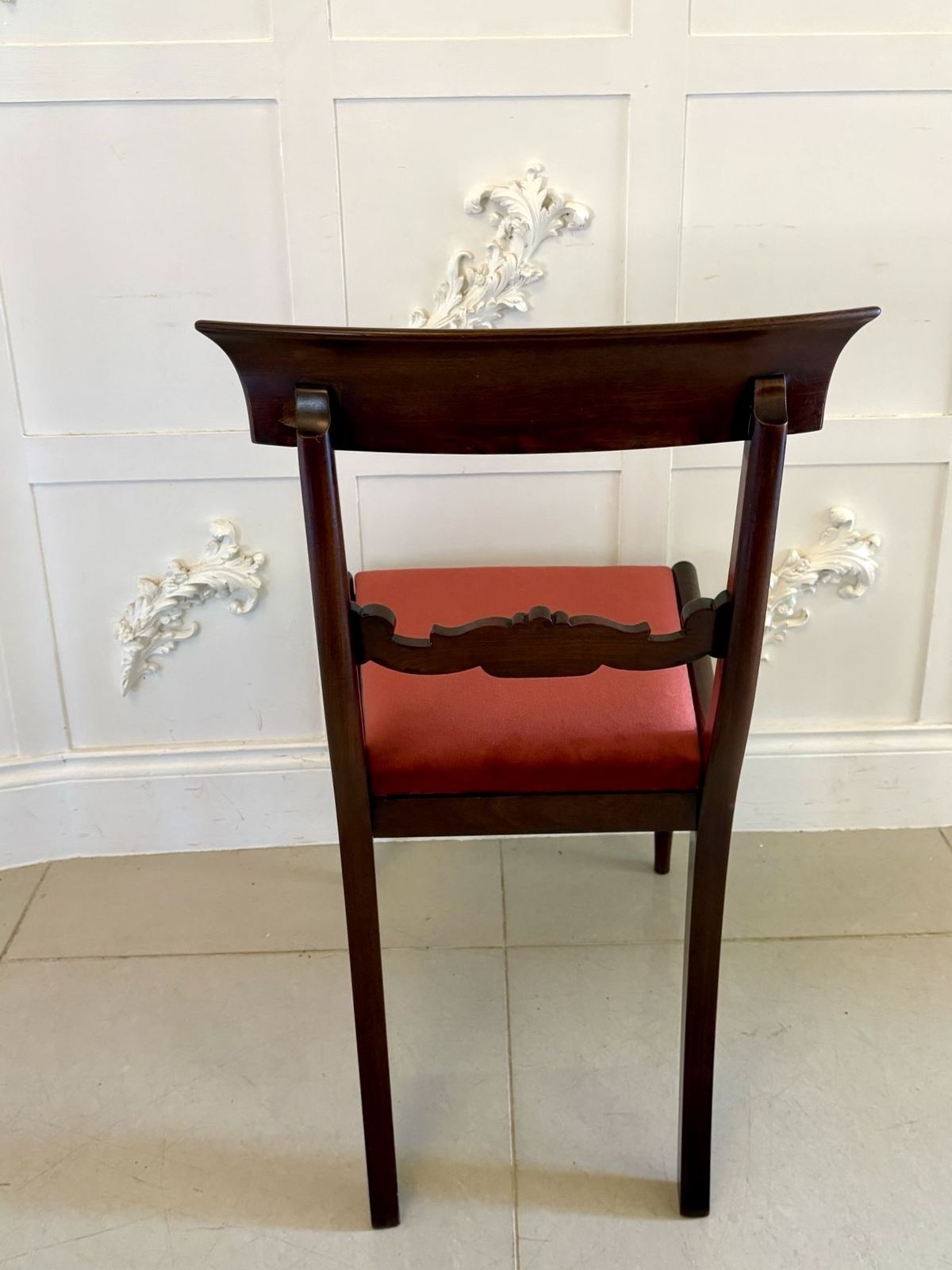 Set Of 8 Antique 19th Century Quality Mahogany Dining Chairs photo vintage