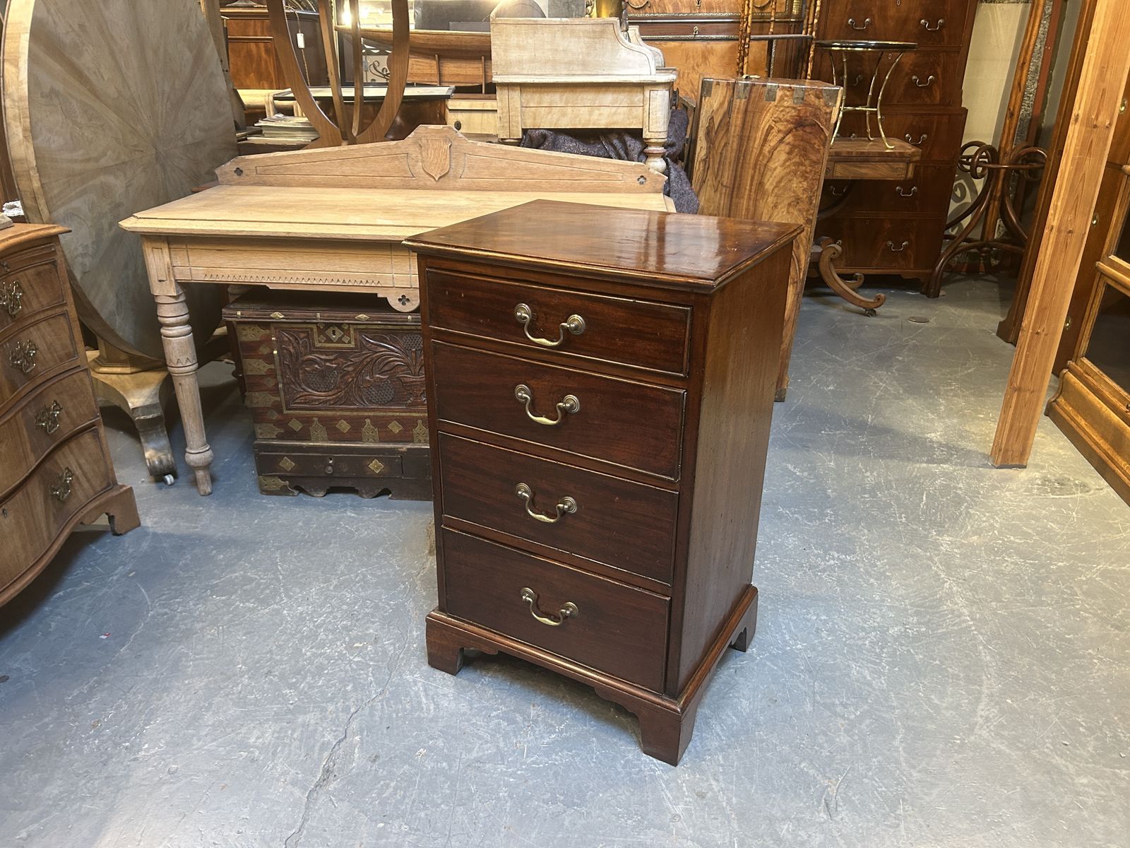 photo for sale Antique Pedestal Chest Of Drawers