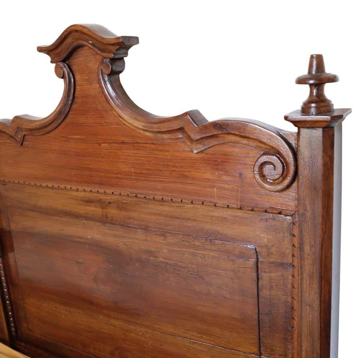 Vintage Solid Wood Double Bed photo vinterior