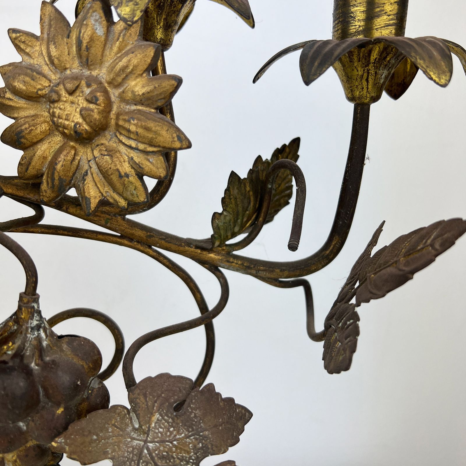 Antique French Candelabra, Ormolu Church Candelabra photo vintage