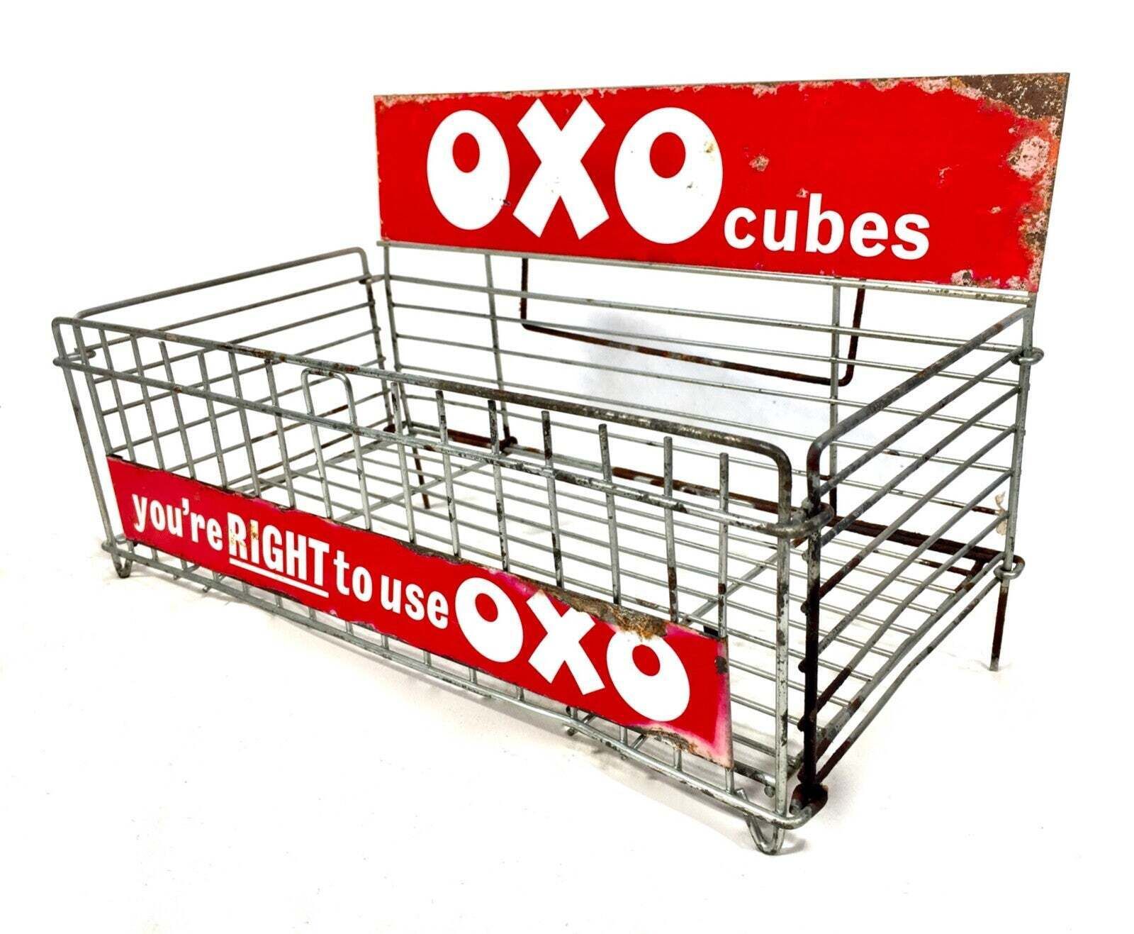 Antique Advertising   20th Century Oxo Cubes Shop Display Rack Holder Dispenser photo furniture