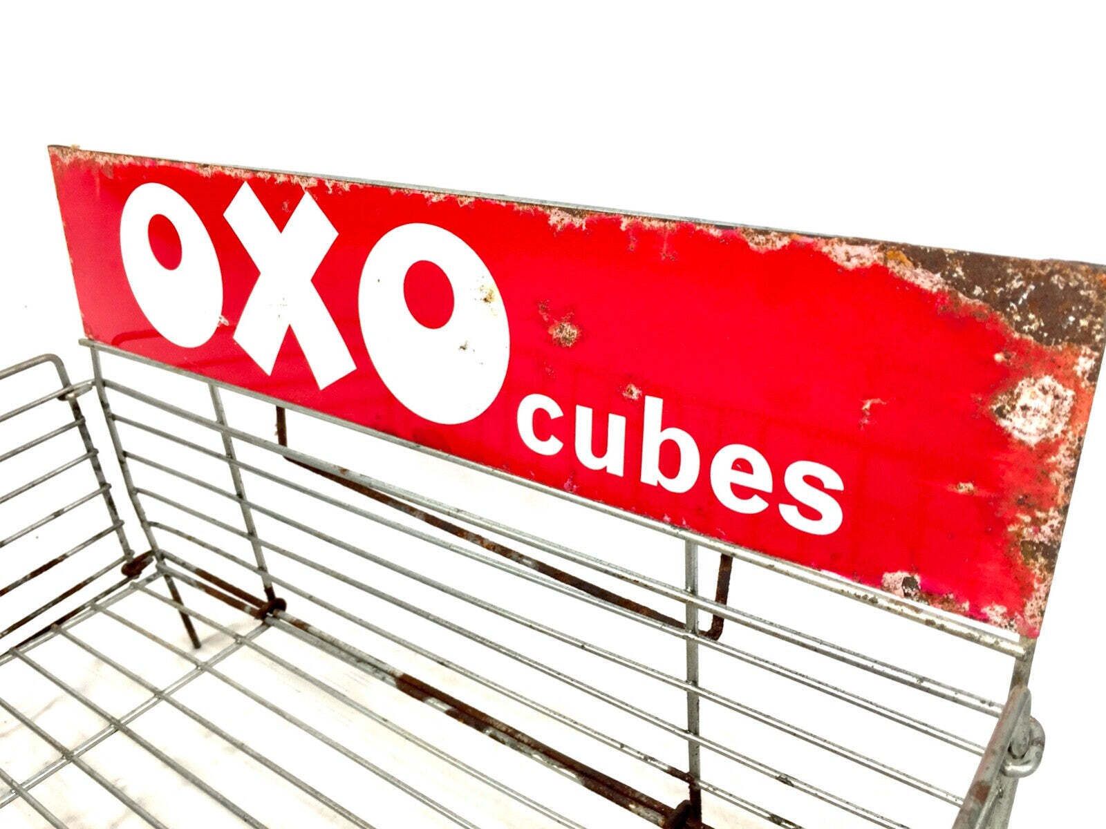 Antique Advertising   20th Century Oxo Cubes Shop Display Rack Holder Dispenser photo Home Decor