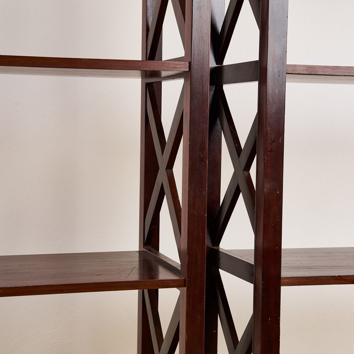 Pair Of 60s Solid Wood Bookcases photo Furniture