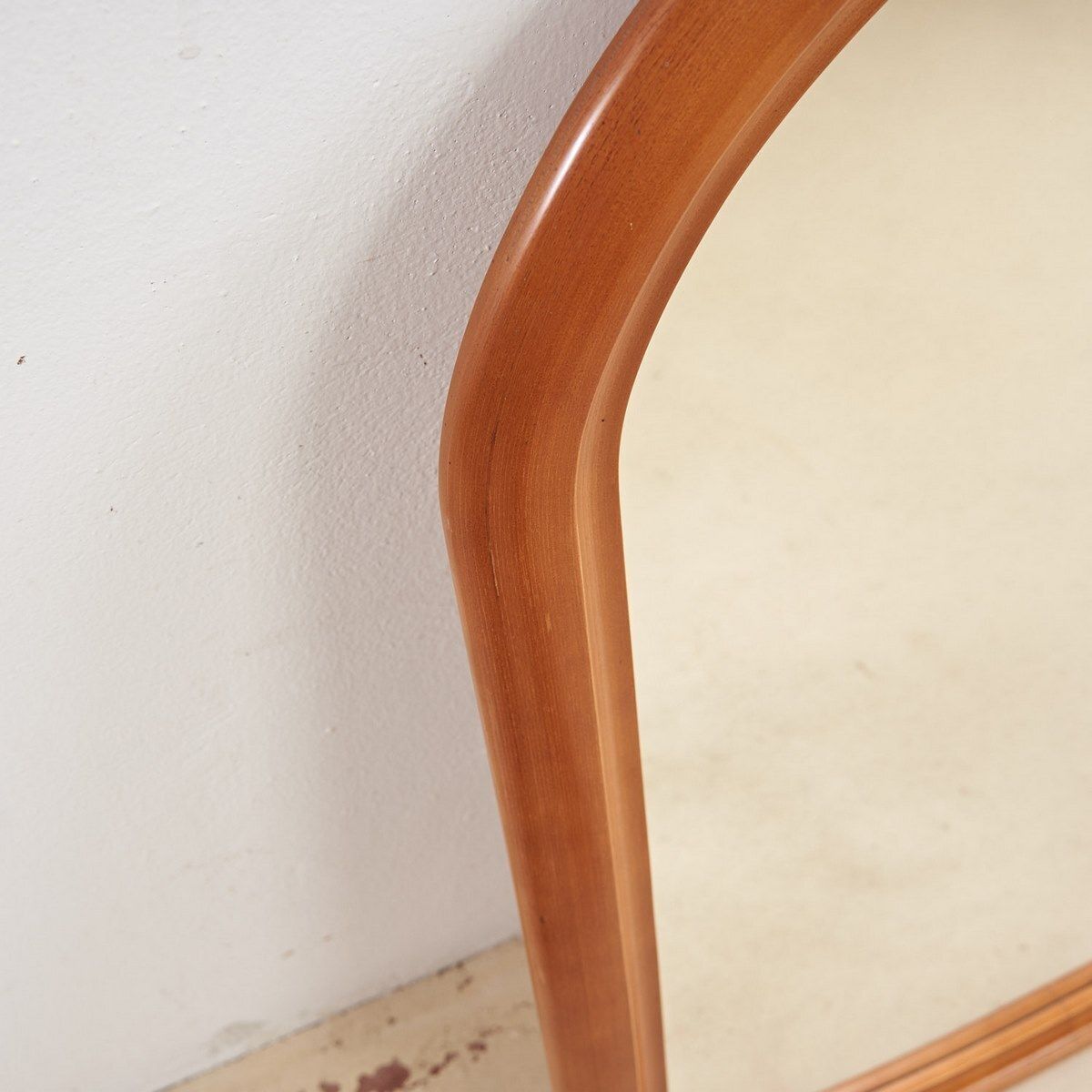 Modern Wooden Frame Mirror, 1980s photo for sale