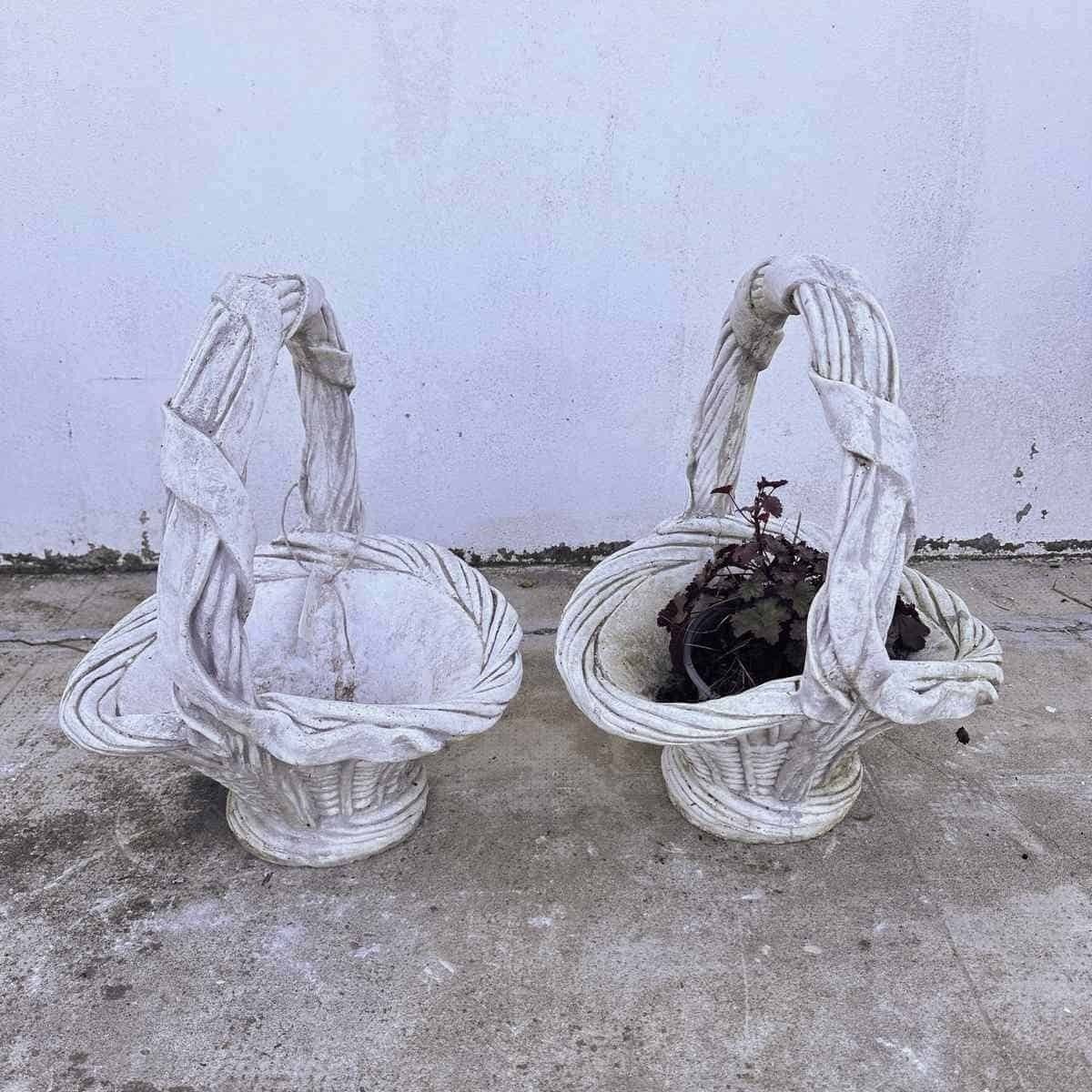 Decorative Weave Garden Basket Vase, 2 Pieces photo 322.0