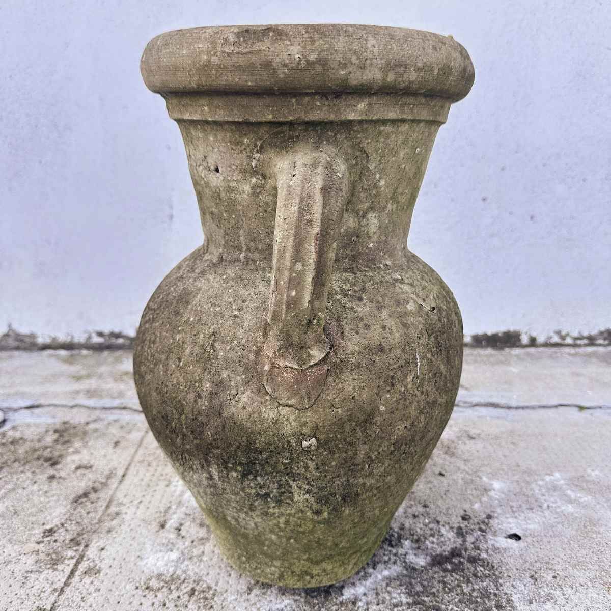 Terracotta Pot With Double Handles, Ideal For A Rustic Touch In The Garden Or Patio. photo Garden Decor