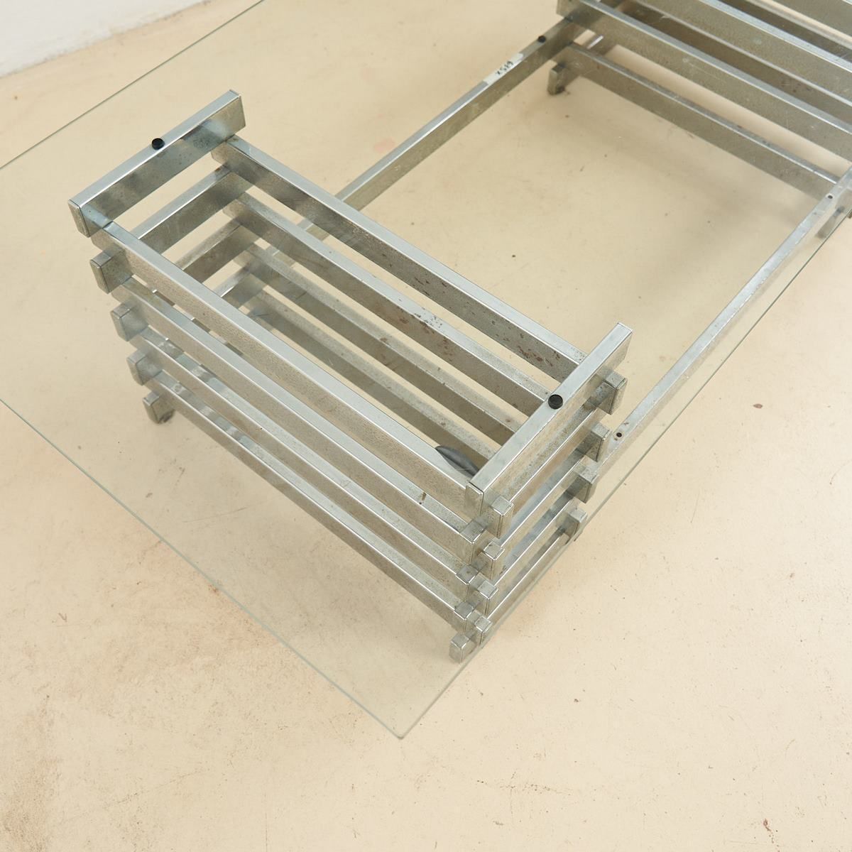 Designer Coffee Table With Chrome Base photo for sale