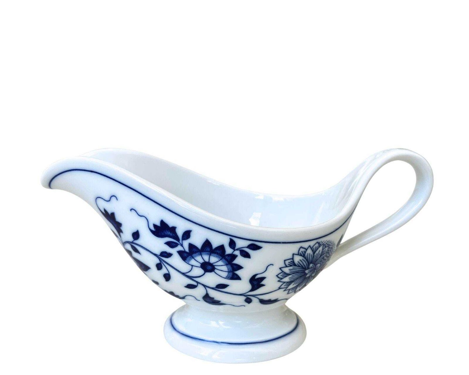 Antieke Visschaal | Blauw Uienpatroon Xxl | 2 Sauskom­Men | Hutschenreuther Selb photo vintage