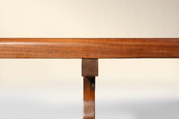 photo for sale Antique French Long Elm Monastery Bench, 1850