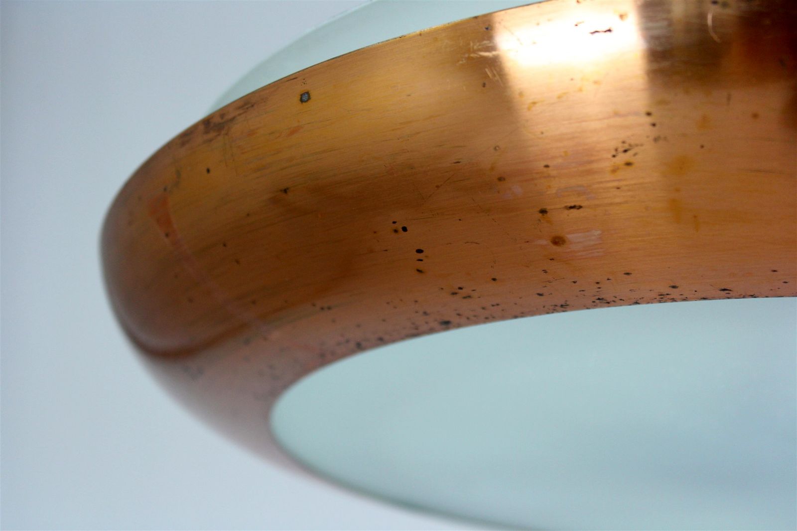 photo for sale Bauhaus Ufo Pendant Lamp By Josef Hurka For Napako, 1930s