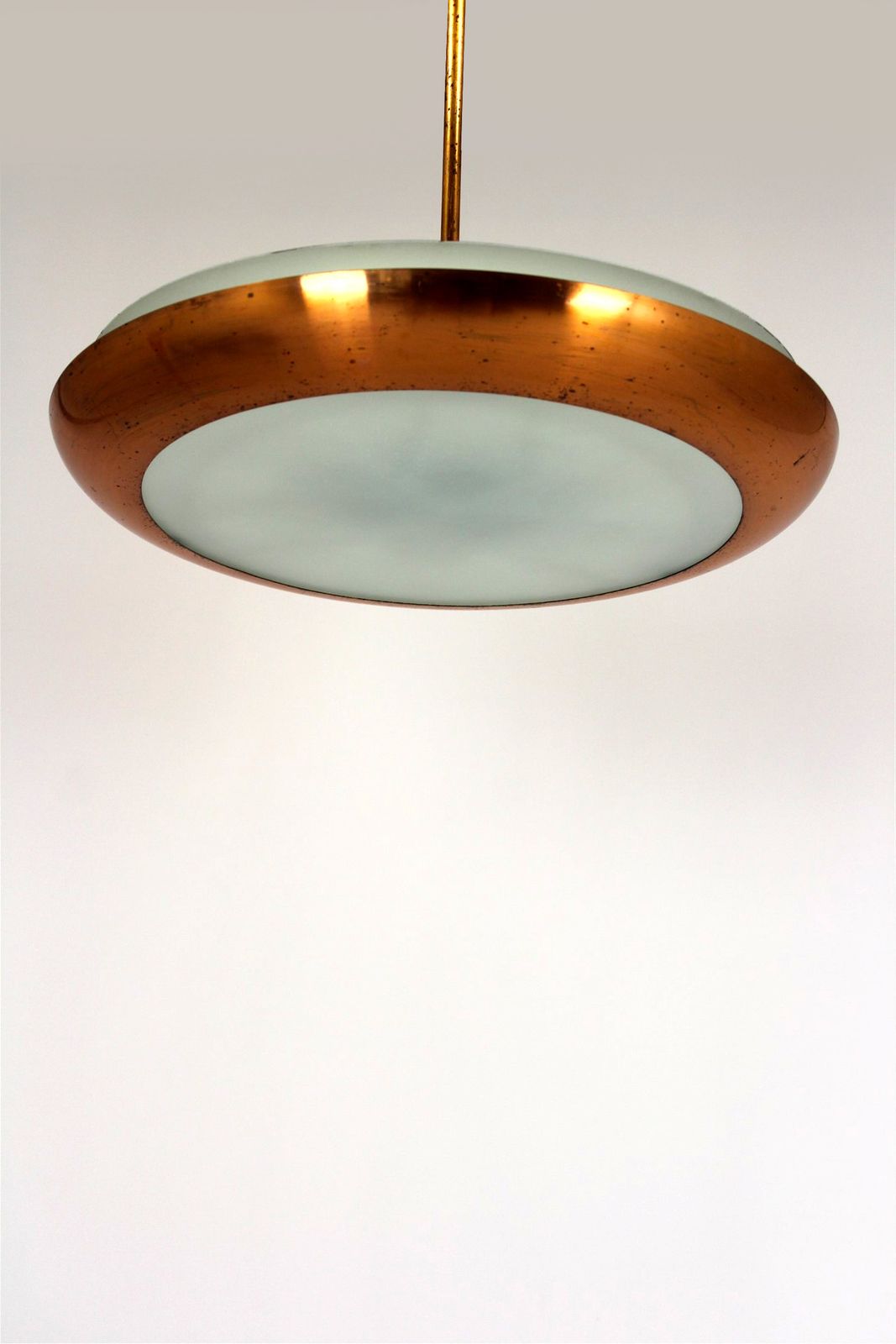 Lighting Bauhaus Ufo Pendant Lamp By Josef Hurka For Napako, 1930s photo